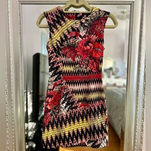 French Connection Zig-Zag Floral
Fitted Dress